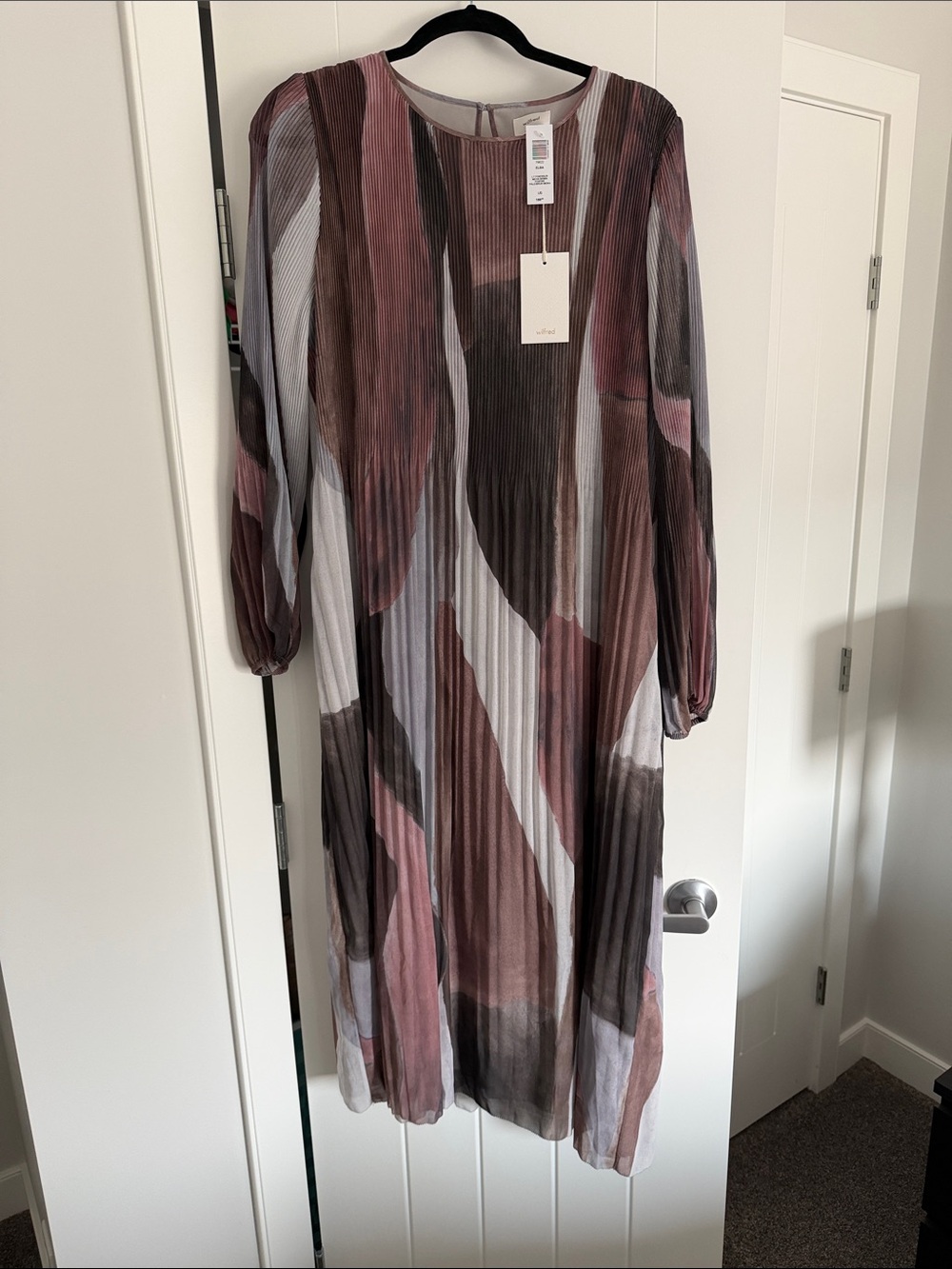Aritzia - Wilfred Elba Dress in Mauve, Taupe and Gray